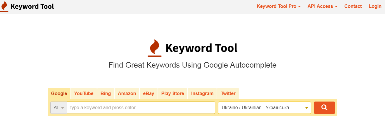 Сбор семантического ядра Keyword Tool
