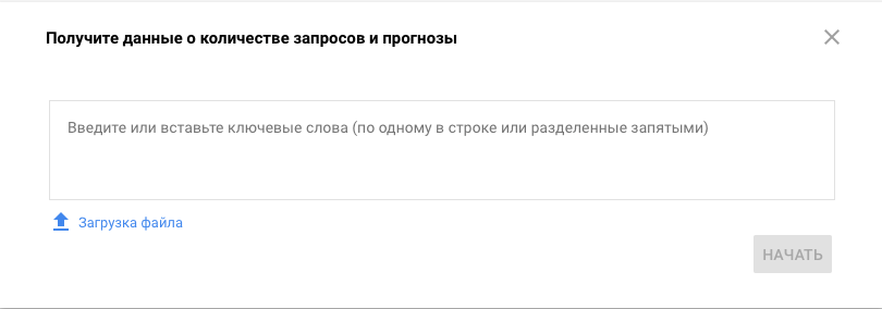 Данные по количеству запросов и прогнозах