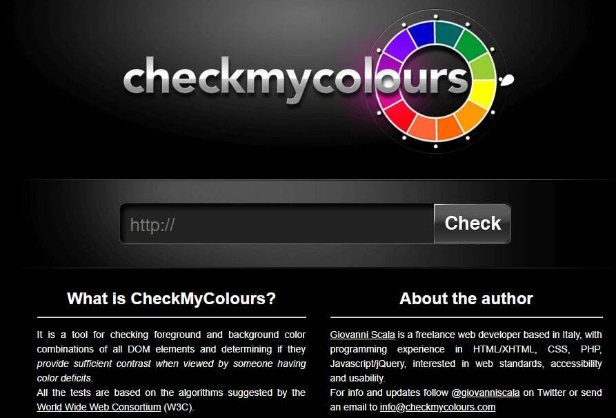 Проверка цветовых сочетаний онлайн checkmycolours