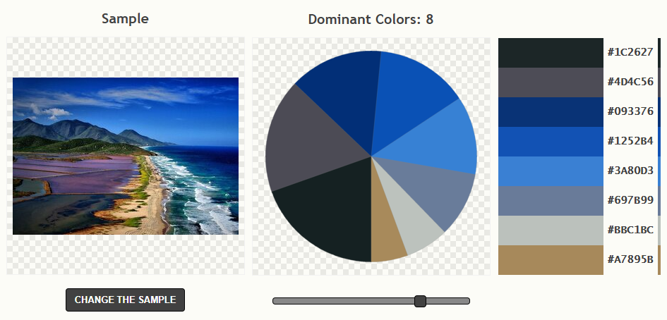 Выбор цветовой схемы на palettegenerator.com