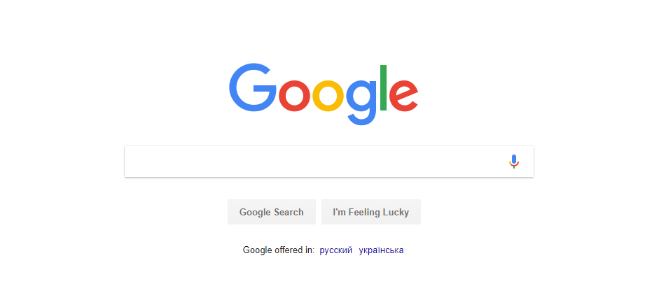 Поисковик Google