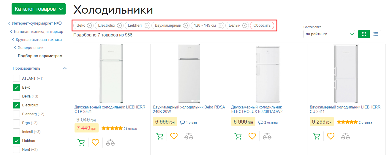 Атрибутивные хлебные крошки