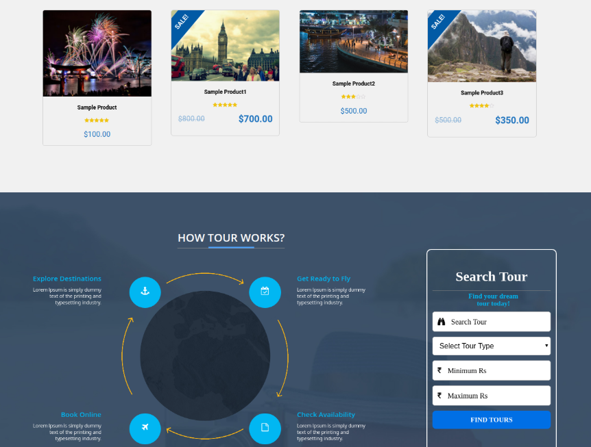 Туристический шаблон VW-travel для WordPress - 2