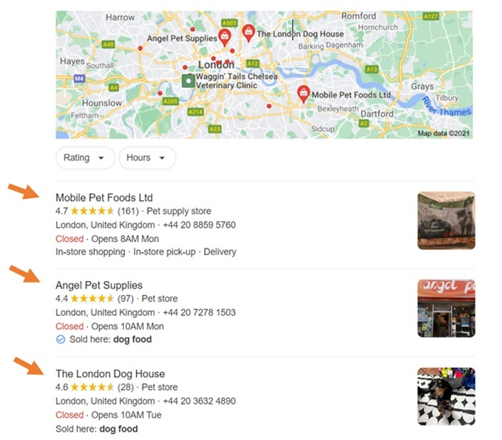 Google's Local Pack