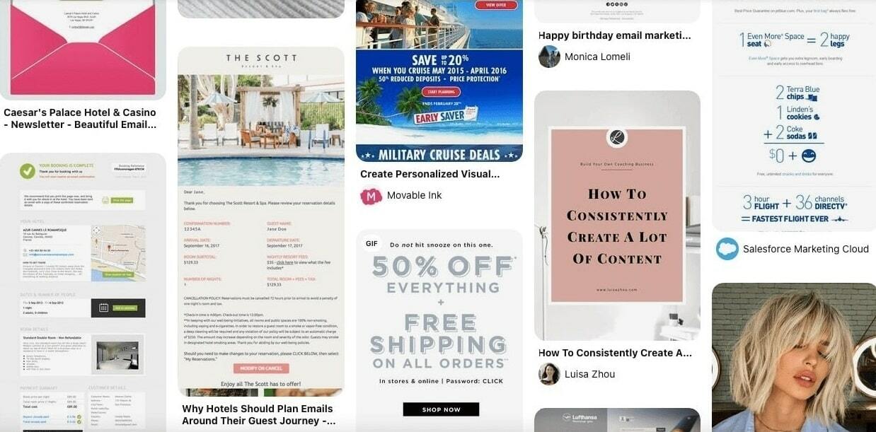 Pinterest feed