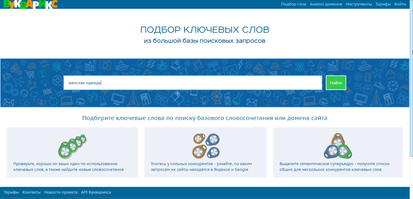 Подбор слов в Google и Яндекс: как найти новые ключевые фразы и расширить семантику 16261788285917 Подбор ключевых слов в Букварикс