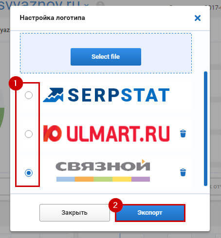 Добавление White Lable к отчету