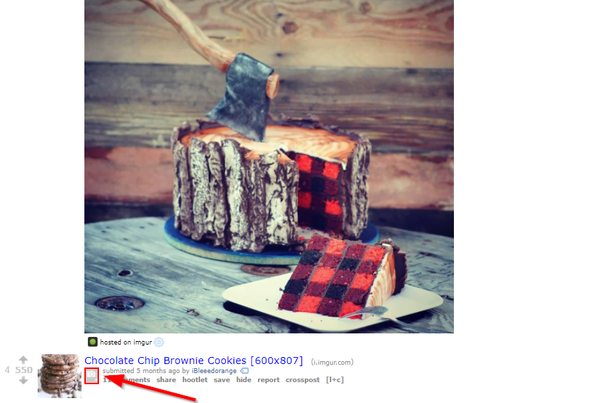 Открытие картинки в Reddit