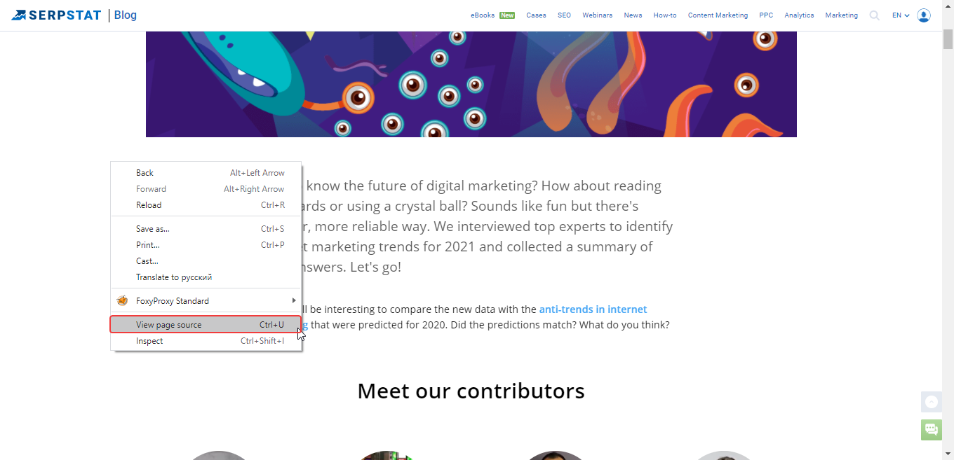 how to find metatags