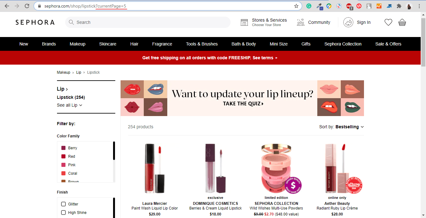 pagination