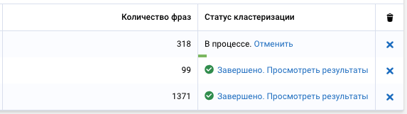 ждем окончание кластеризации