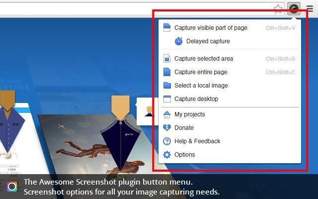 Awesome Screenshots Chrome extension for digital marketing