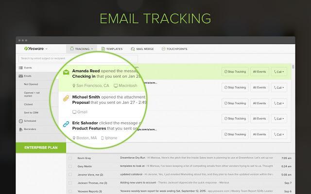 Yesware chrome extension for digital marketing productivity