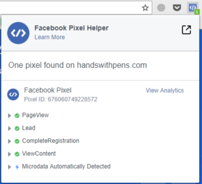 Плагин проверяет, установлен ли Pixel на сайте