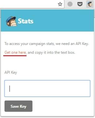 Введя Api-ключ, можно посмотреть статистику с MailChimp