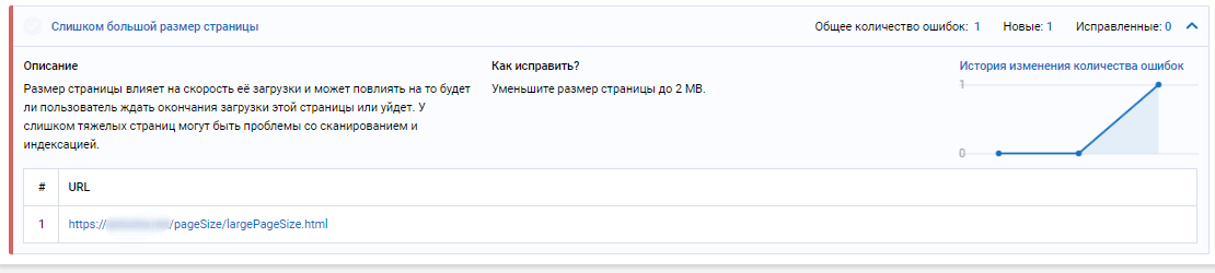 SEO-ошибки сайта — слишком большой размер страницы