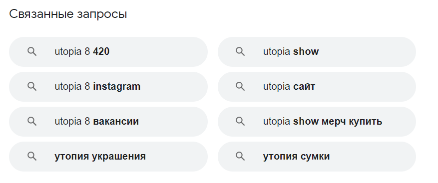 Как и по каким фразам попасть в спецэлементы поиска Google? Полное визуальное руководство 16261788103812 Связанные запросы Related queries