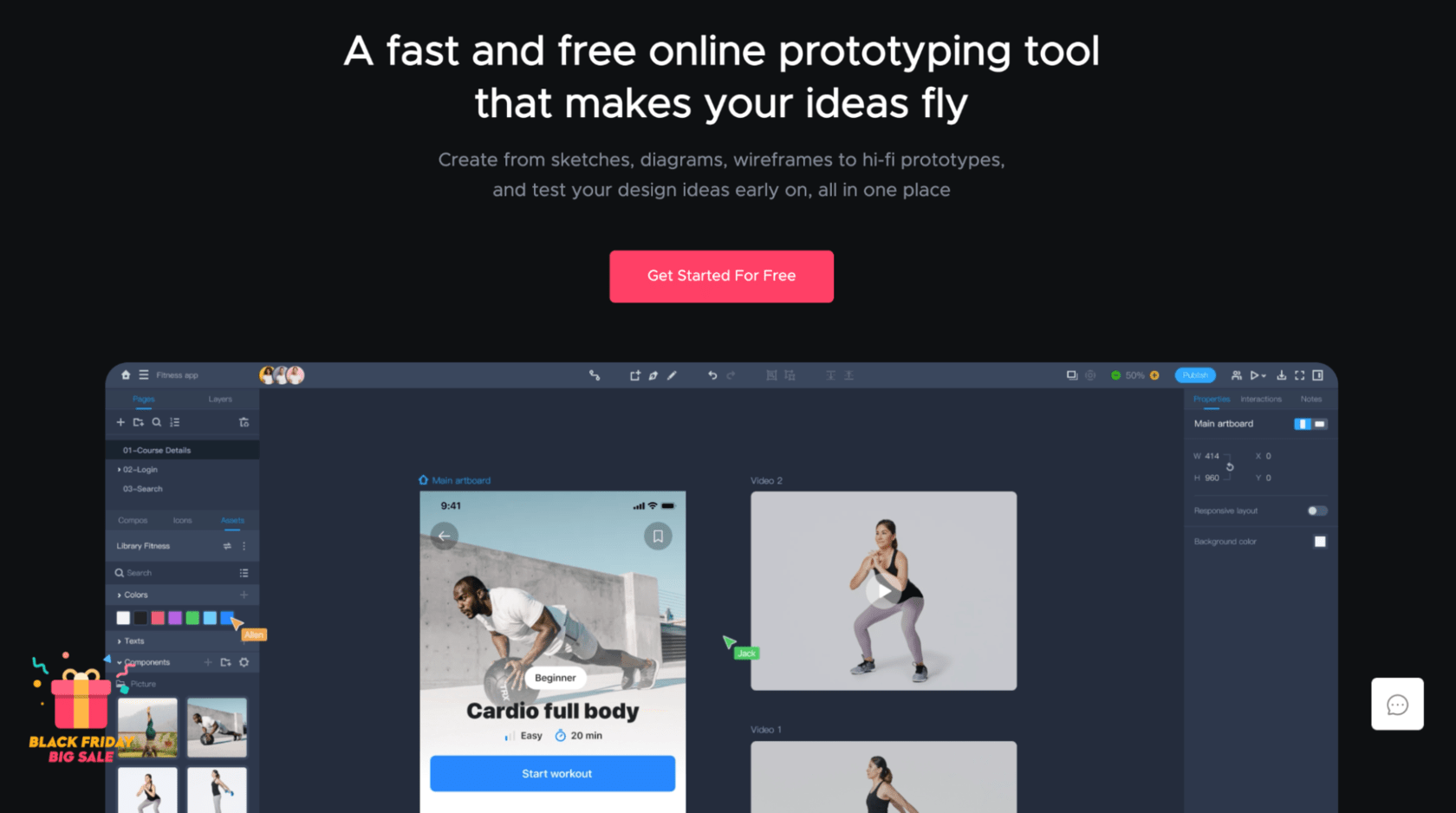 Online prototyping tool iPlotz