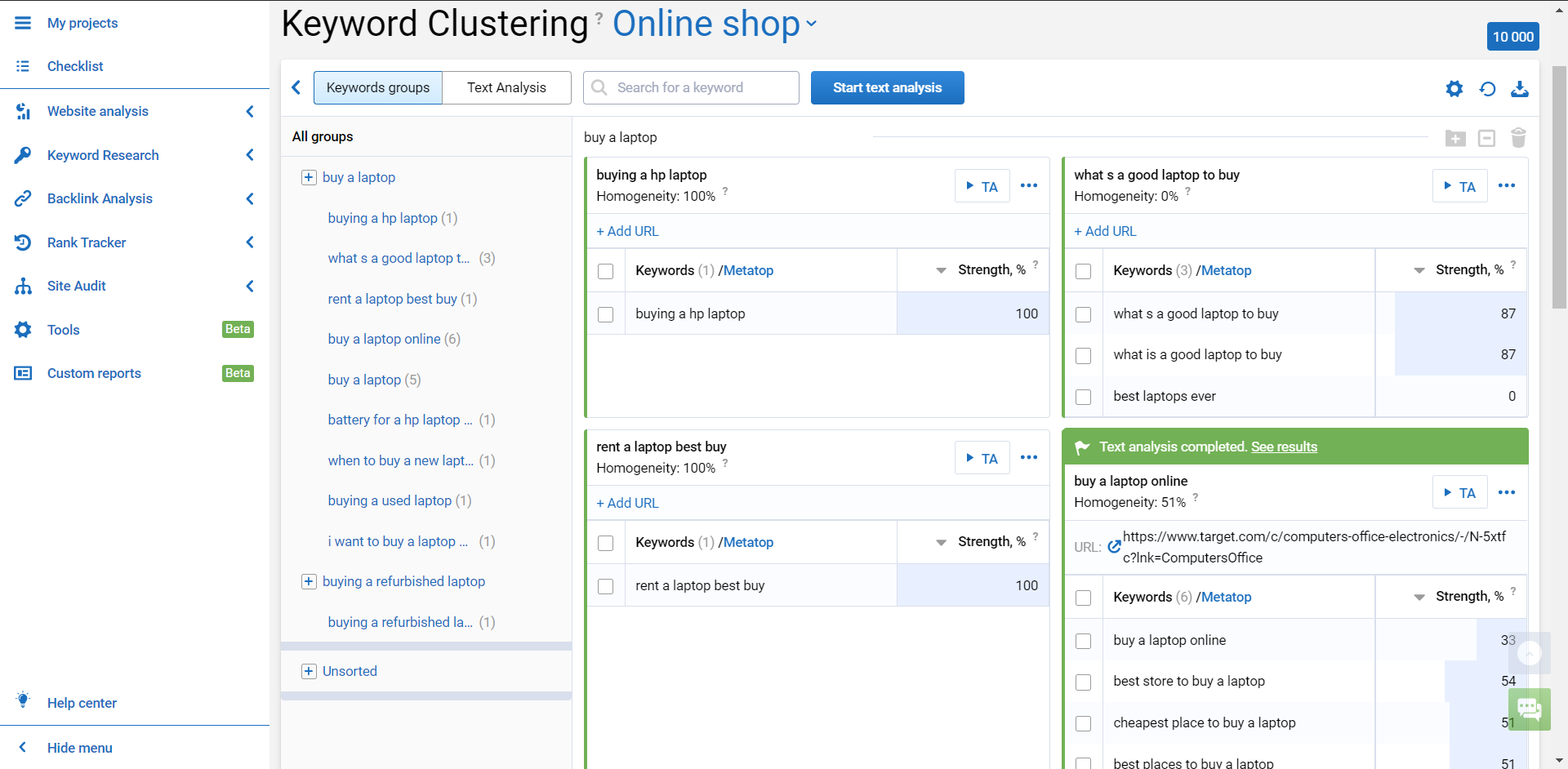 how to cluster key phrases