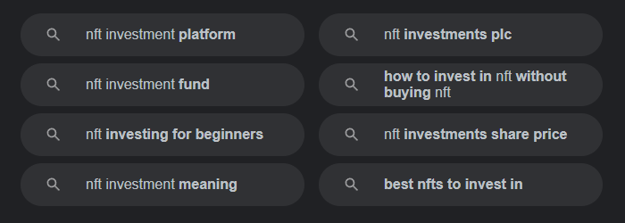 LSI keywords at the bottom of Google search results