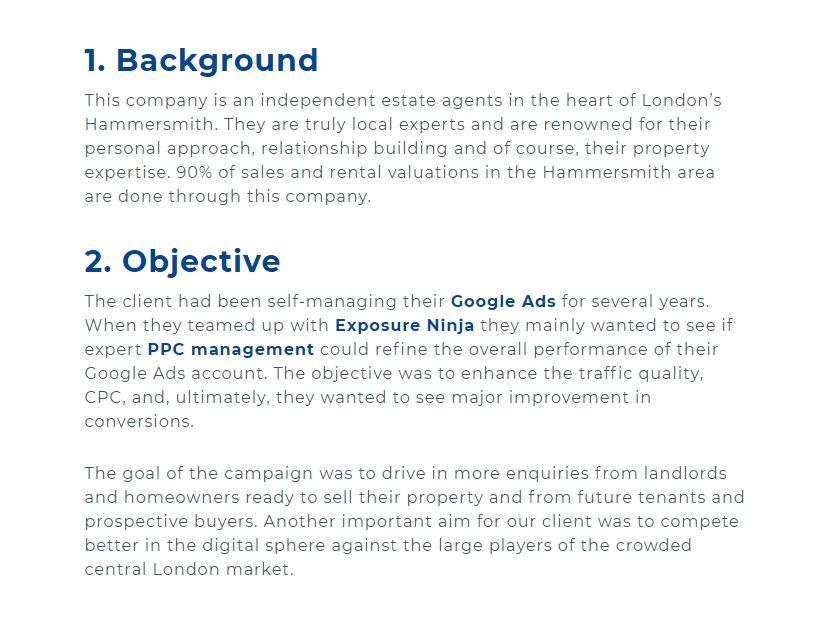 Case Study Objectives