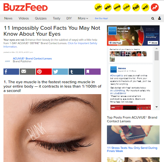 What is native advertising and how does it work 16261788353900 Example native advertising in the media