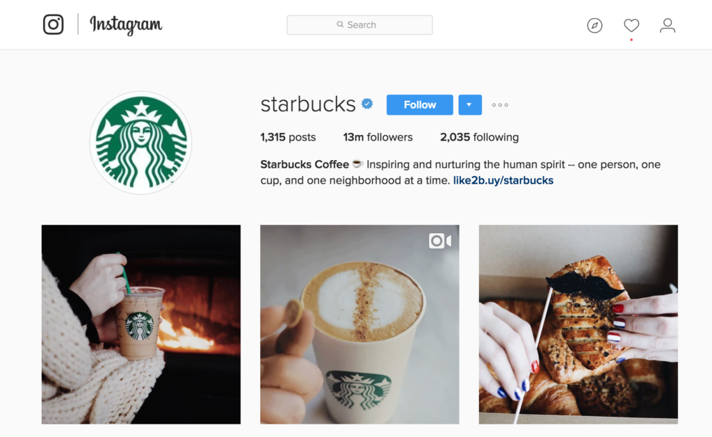 Instagram Business Account Example