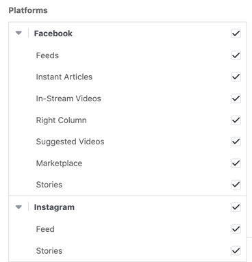 Instagram targeting