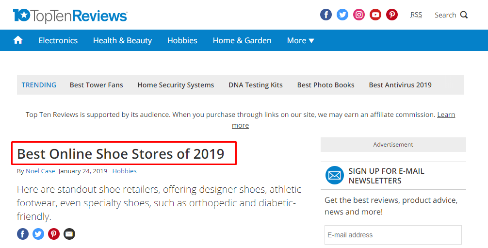 What is the difference between title and h1 headers