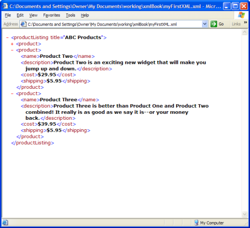 What is an XML language and what is it used for 16261788355841 An XML file in web browser