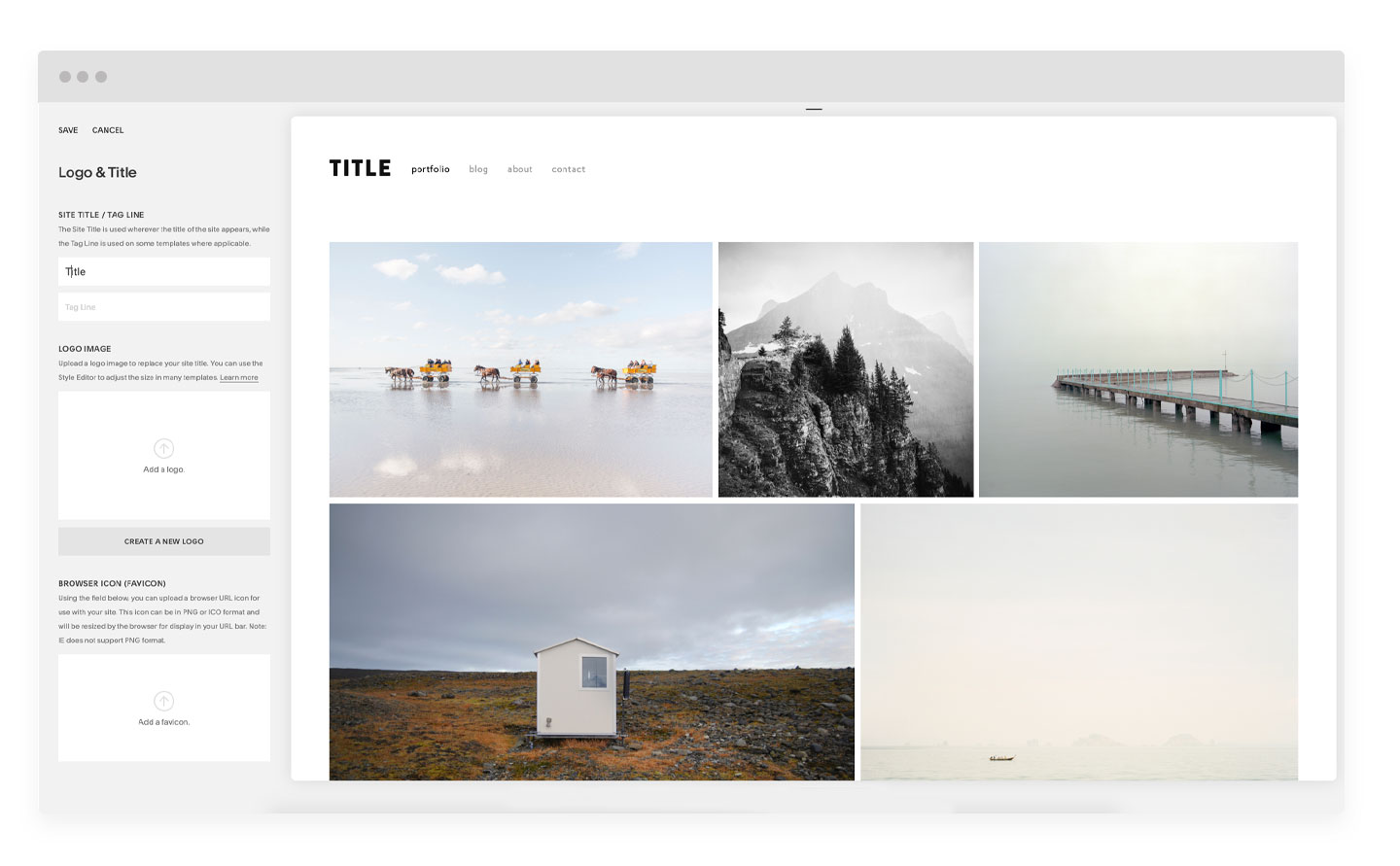 Squarespace website builder