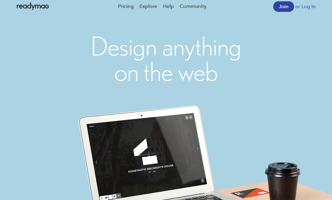 readymag site building tool