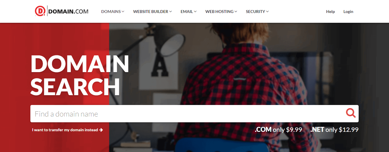 Domain search and registration online